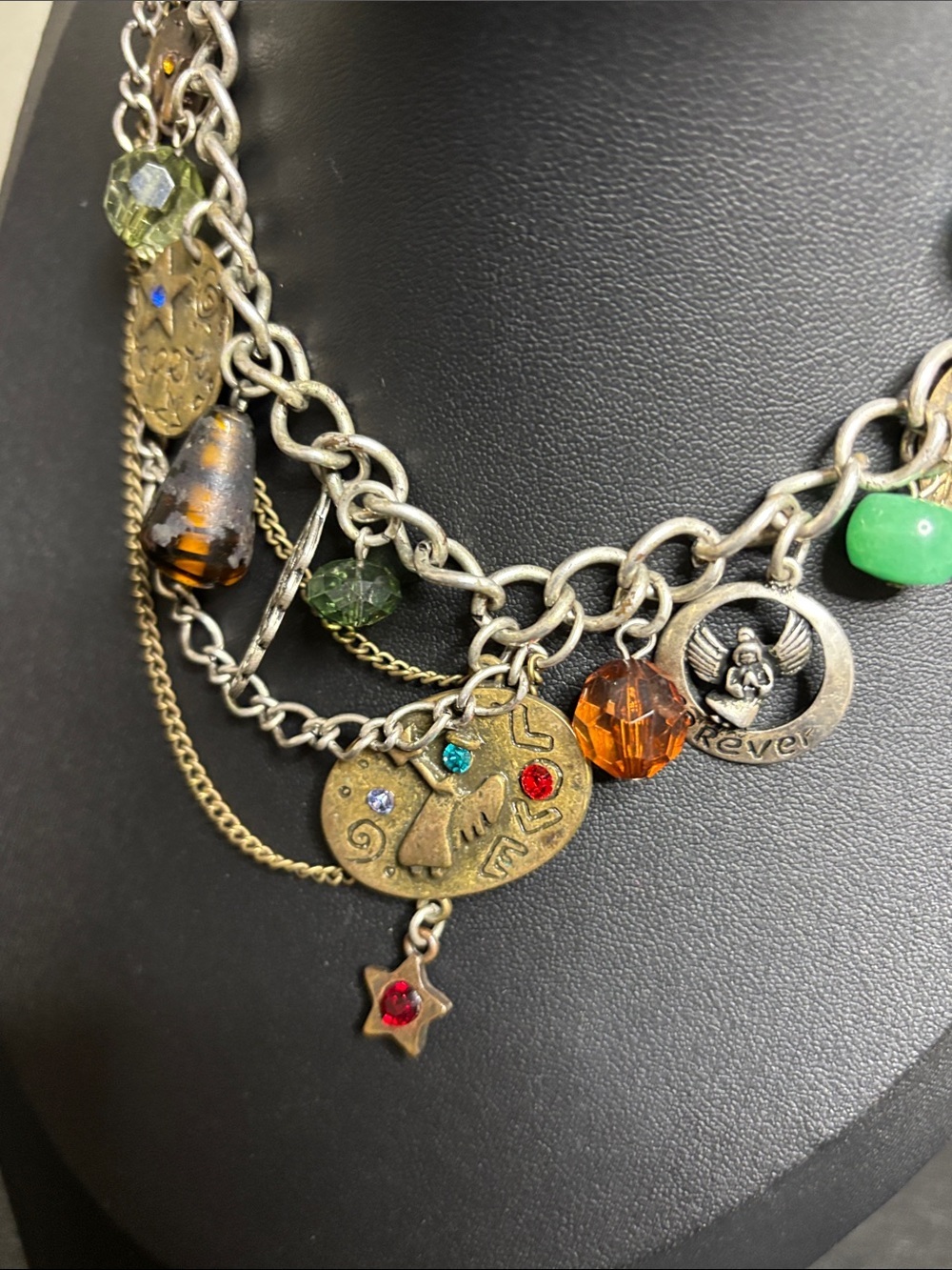 Purse Chain Charm Unique Accessory Two Tone Rare - Picture 3 of 9